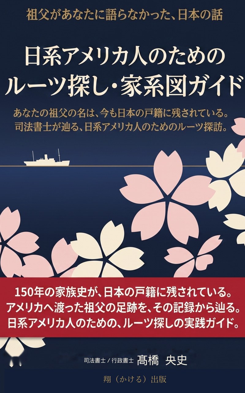 『日系アメリカ人のためのルーツ探し・家系図ガイド』表紙